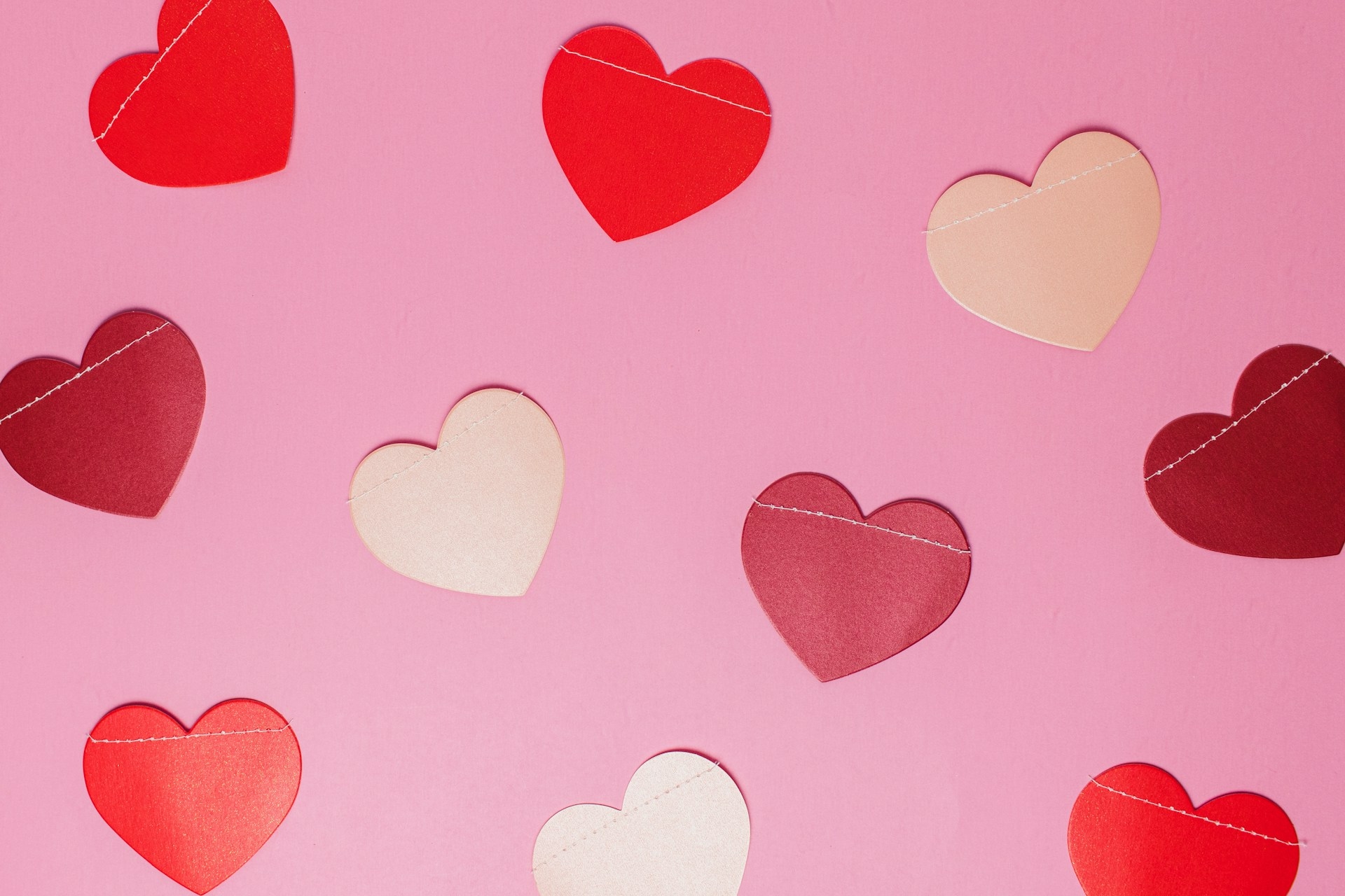 Heart shape paper cut outs